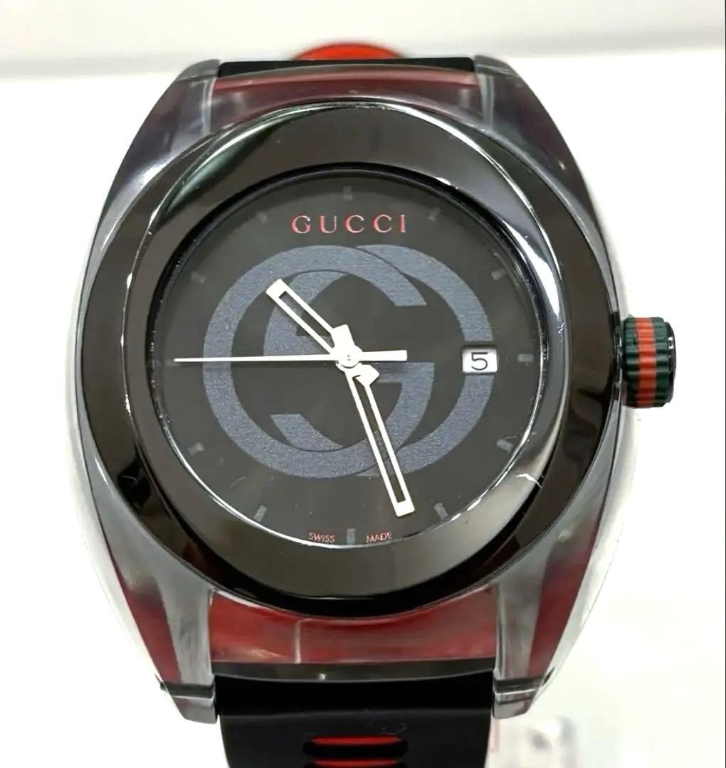 Gucci Sync 137.1 Quartz Watch 46mm Sapphire Glass Mens