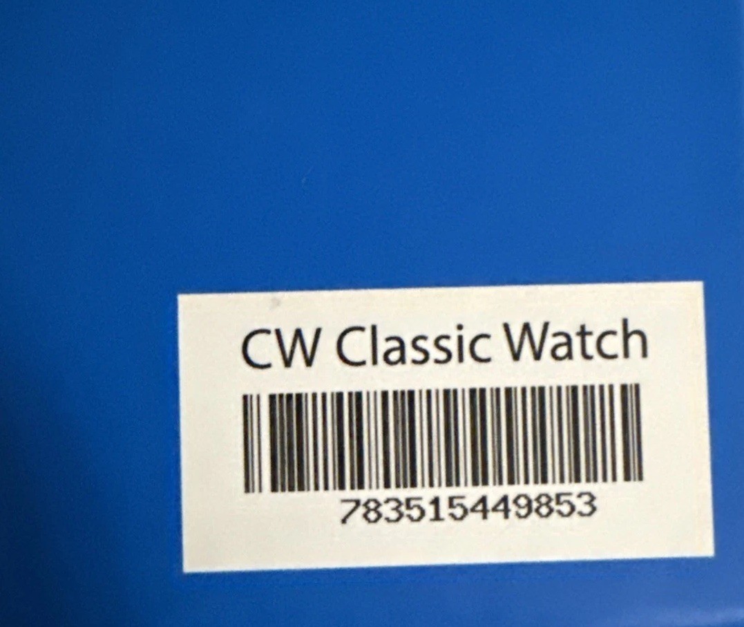 Camping World Flex CW Classic Watch Box Logo Wristwatch White Adjustable Plastic