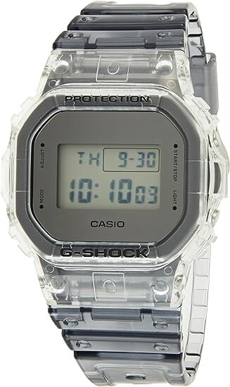 CASIO G-SHOCK MENS WATCH DW-5600SK-1D SEMI-TRANSPARENT SKELETON 2-YEARS WARRANTY