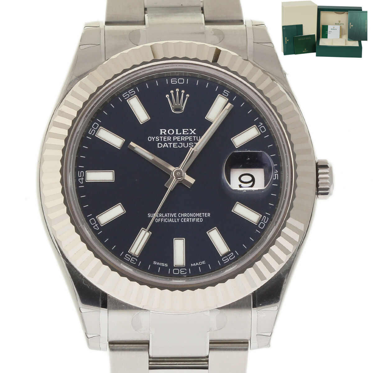 Rolex NEW Datejust II 41mm Steel Gold Blue 116334 ROLEXWARNTYCARD DATED’21 #RL60
