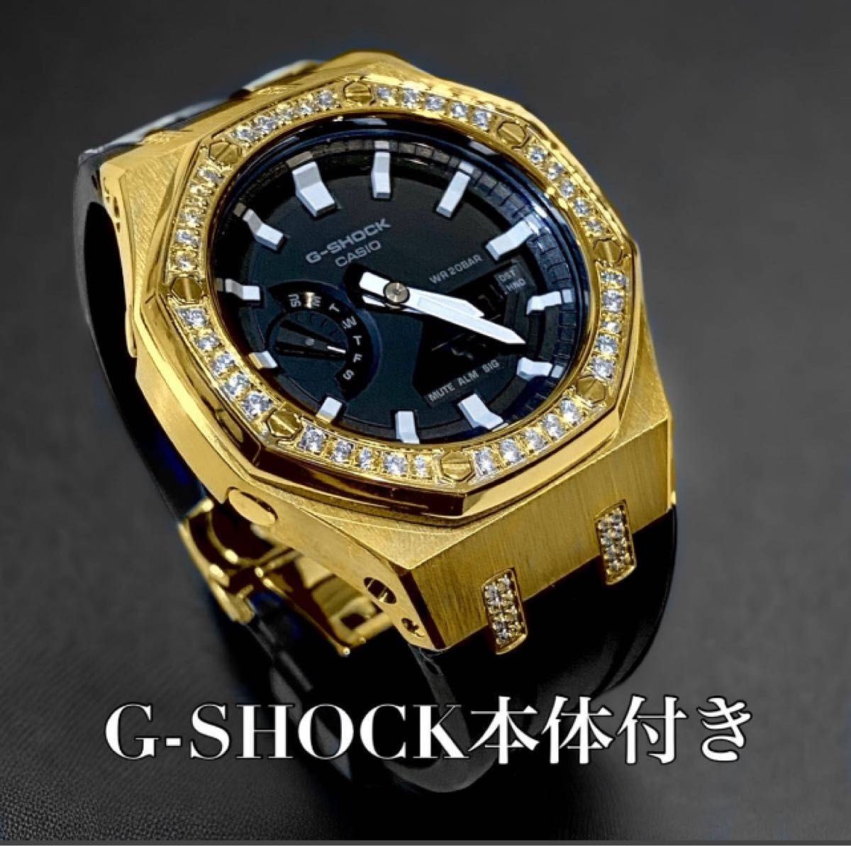 With main unit G-Shock GA 2110 rubber belt Casioak custom zirconia G-Shock Black