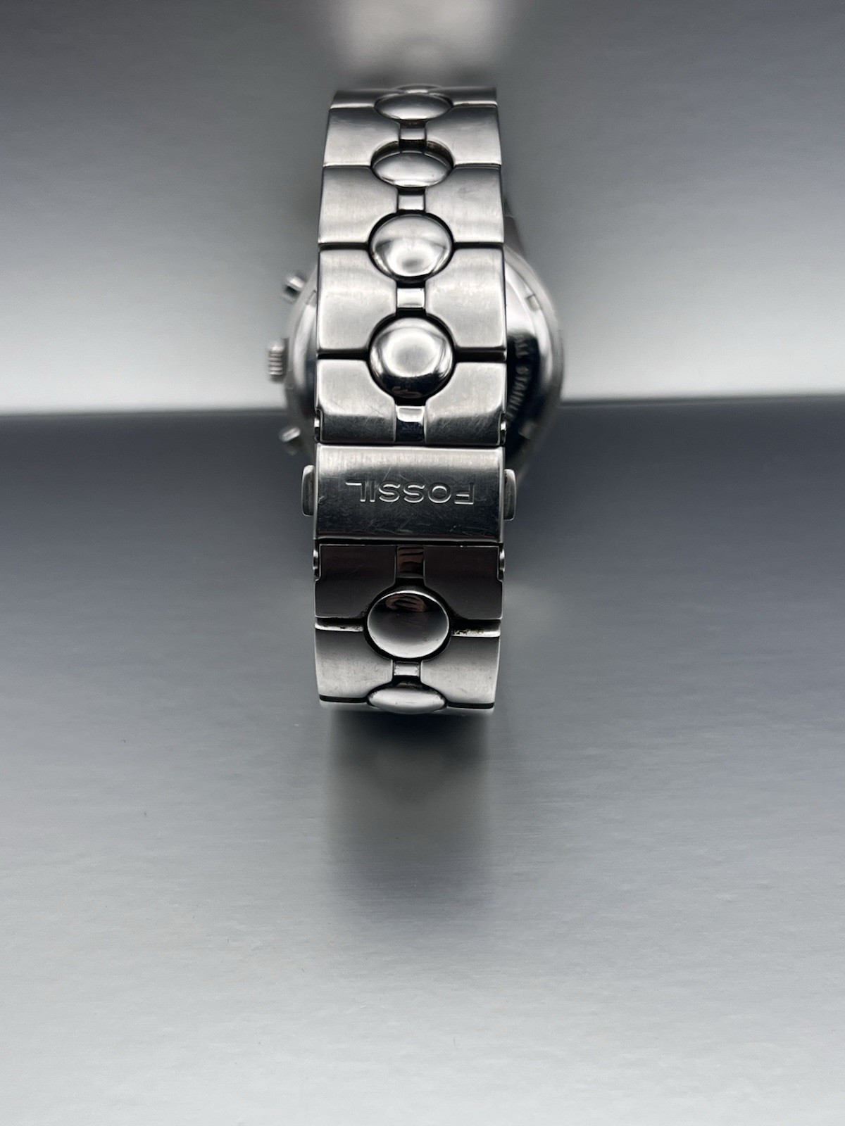 Fossil Arkitekt Quartz Chronograph Date Black Dial 40mm Steel Bracelet 50m