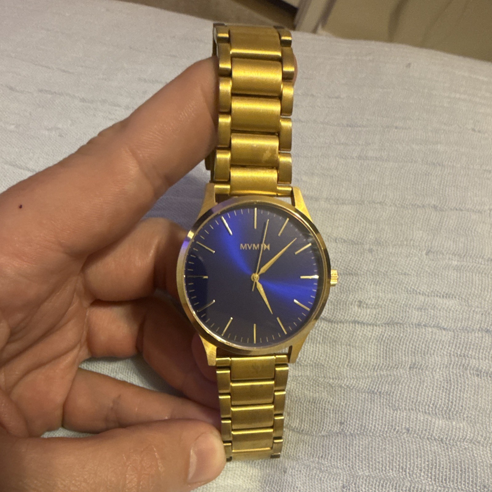 Men’s MVMT Gold Watch with Blue Dial