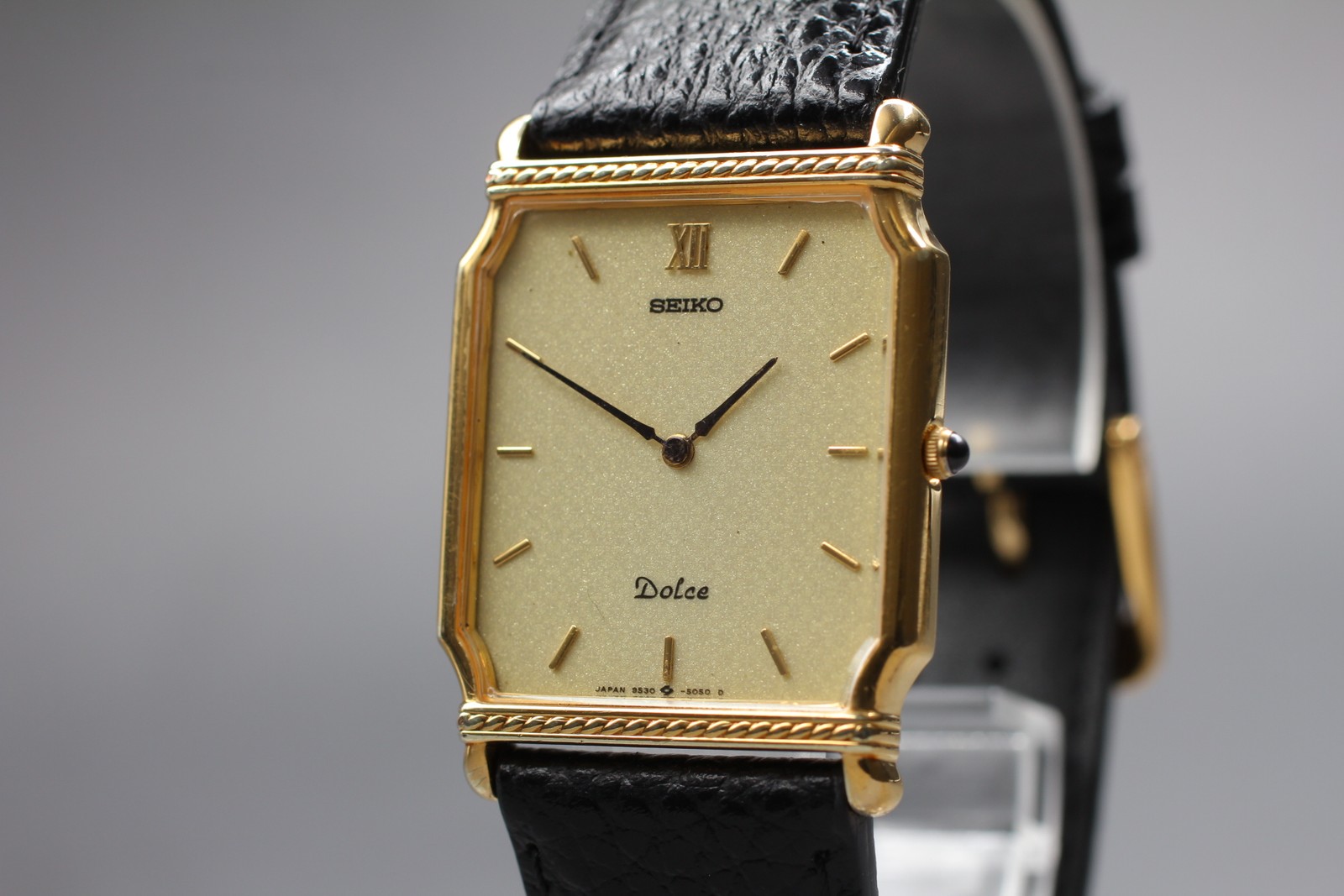 [N MINT] 1996 Vintage Seiko Dolce 9530-5040 Gold Dial Quartz Men’s Watch JAPAN