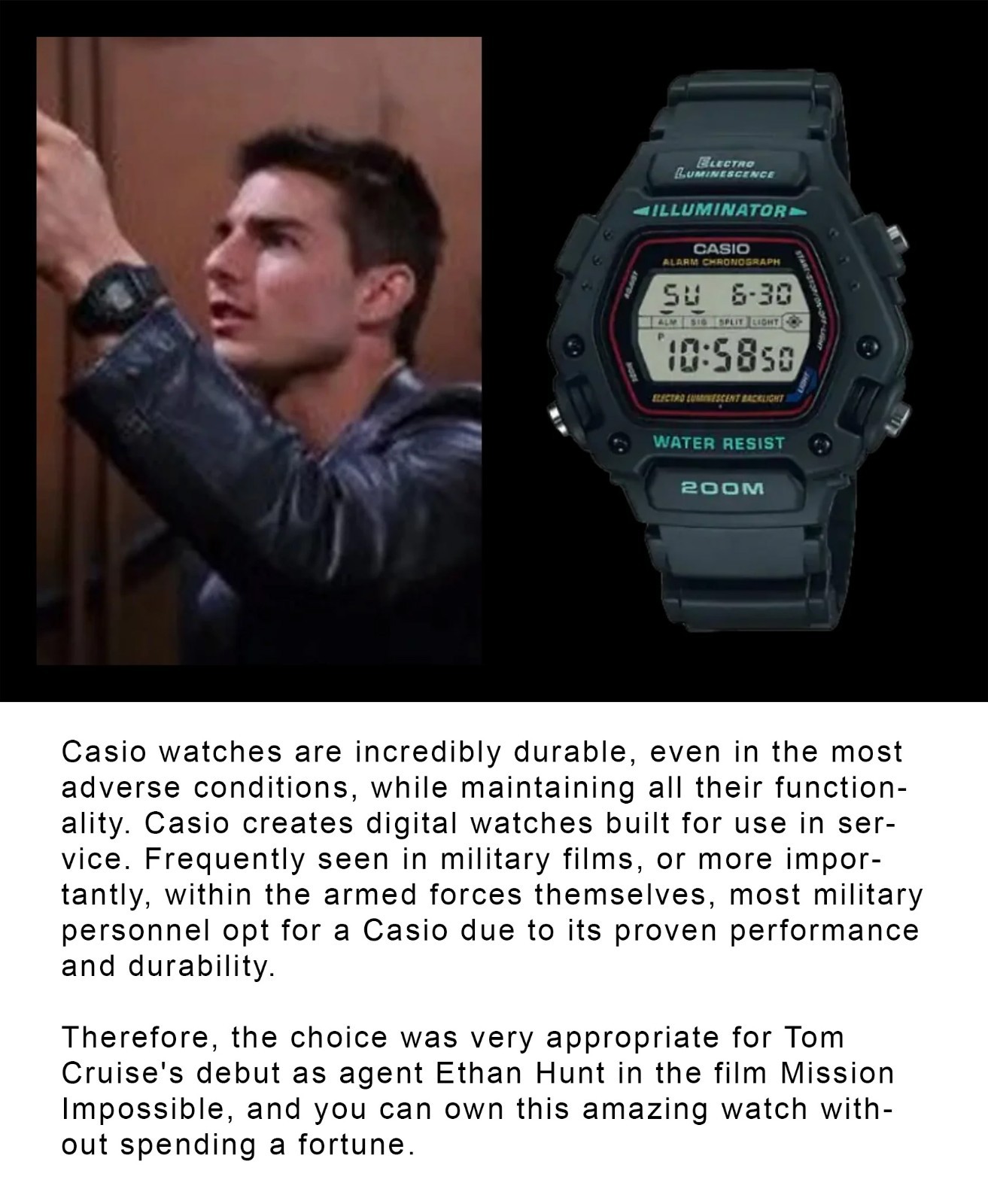 Casio Digital Classic Alarm Chronograph Watch, model DW-290-1.