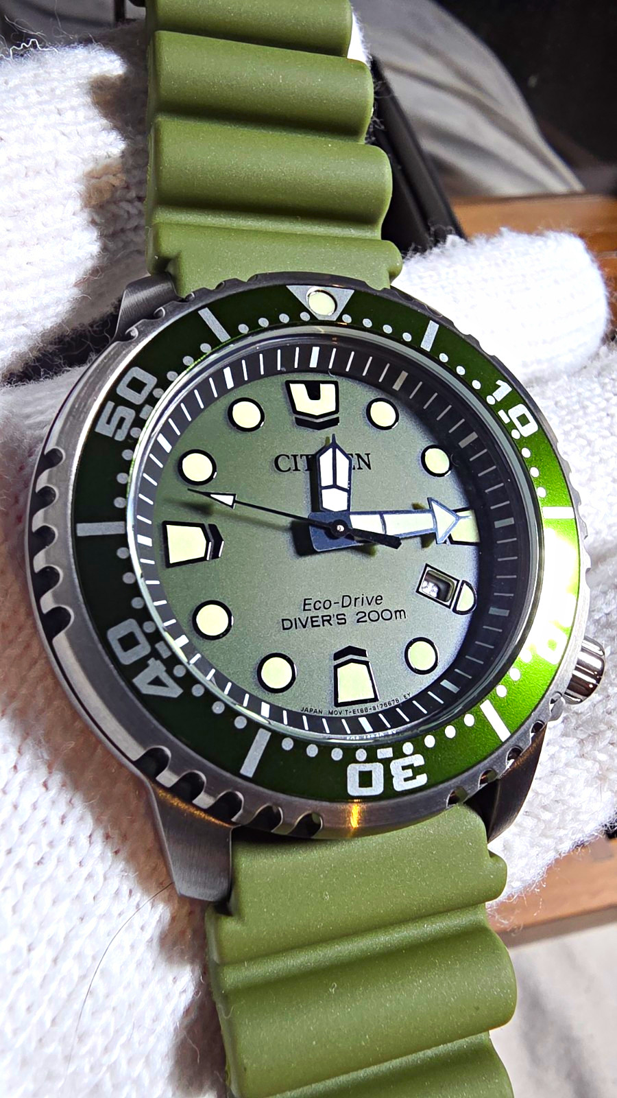 *BRAND NEW*Citizen Promaster Eco-Drive Men’s Diver 200m Green Dial