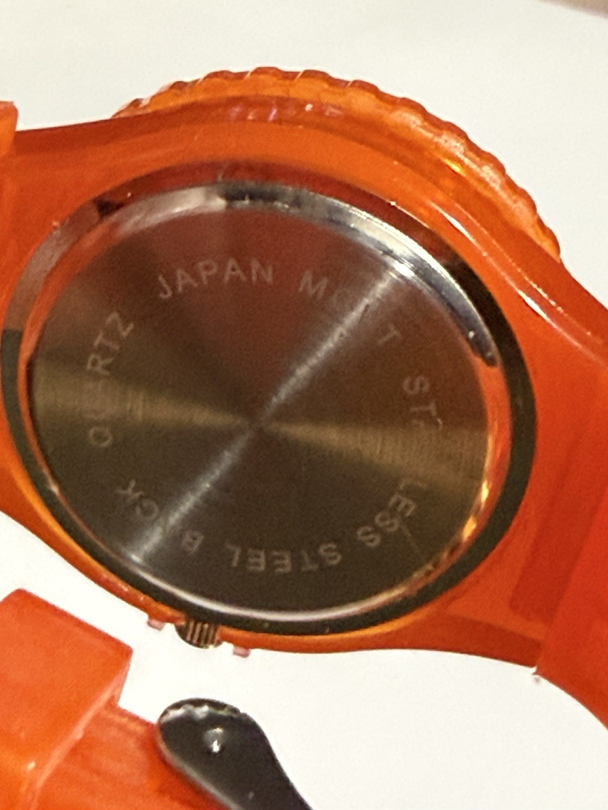 Orange Silicone Wrist Watch