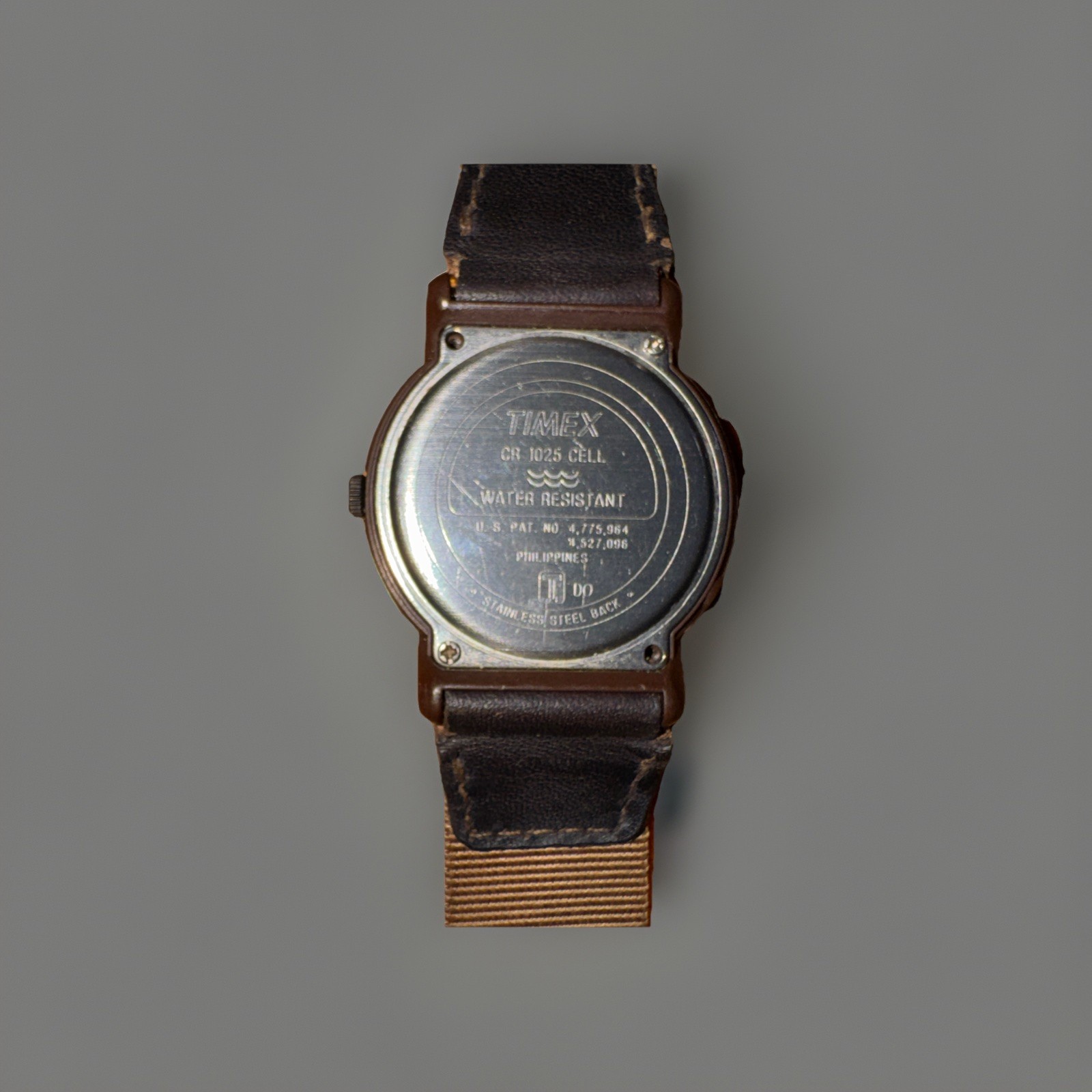 Vintage Timex Indiglo Expedition Camper Scout 24HR Dial Wristwatch WR 30M Brown