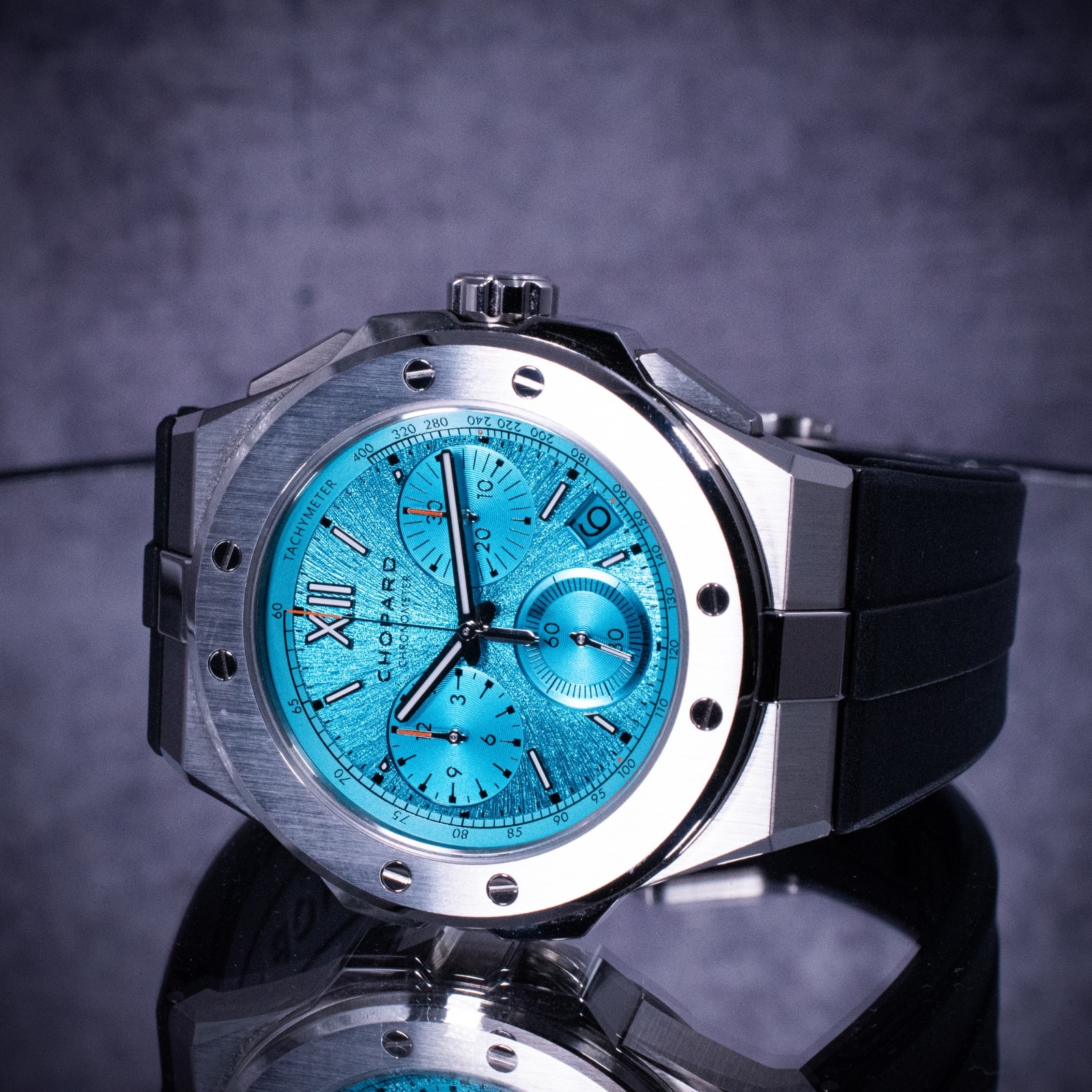 Chopard Alpine Eagle XL Chrono 44mm Maritime Blue Dial, Ref. 298609-3006 w/ B&P