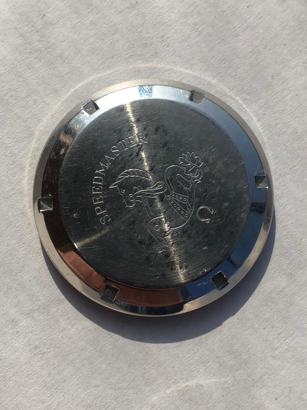 Omega Speedmaster Moonwatch Extremely Rare Case Back Original 105012-63 Cal 321