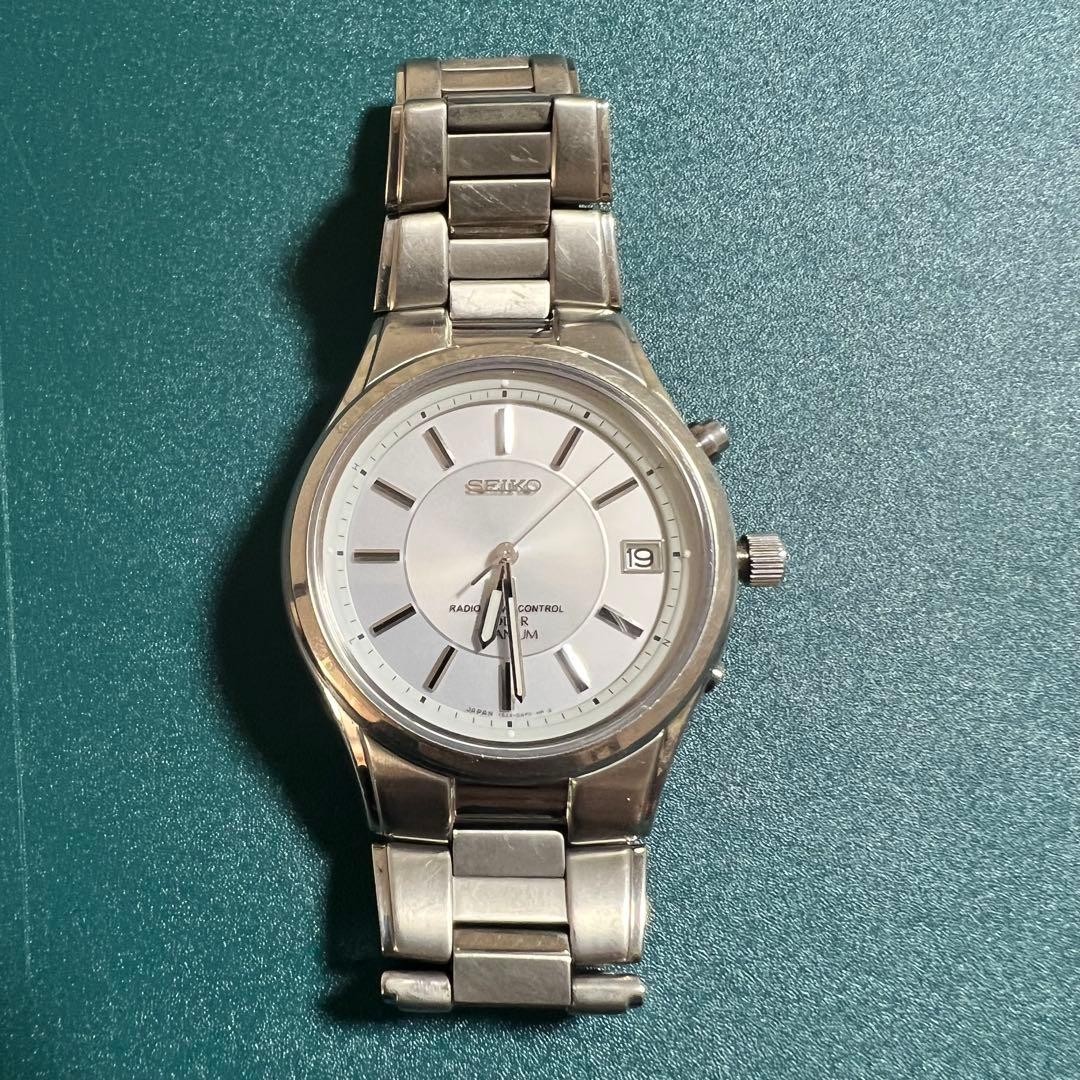 SEIKO 7B22-0AD0 Radio Solar Titanium