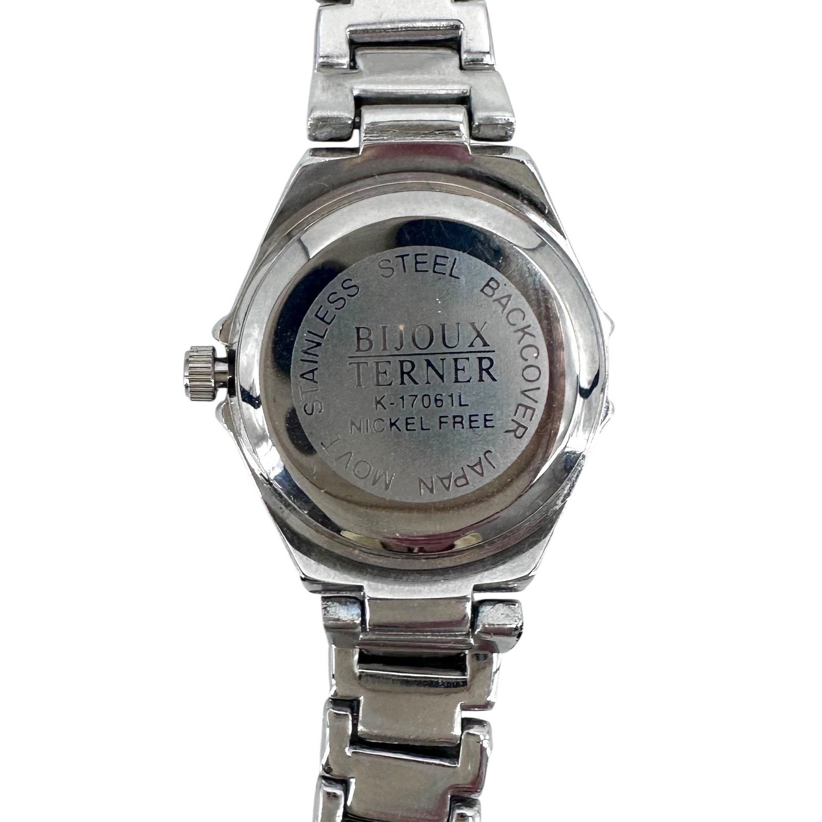 Vintage Bijoux Terner Silver Tone Link Bracelet WatchExtra Links New Battery
