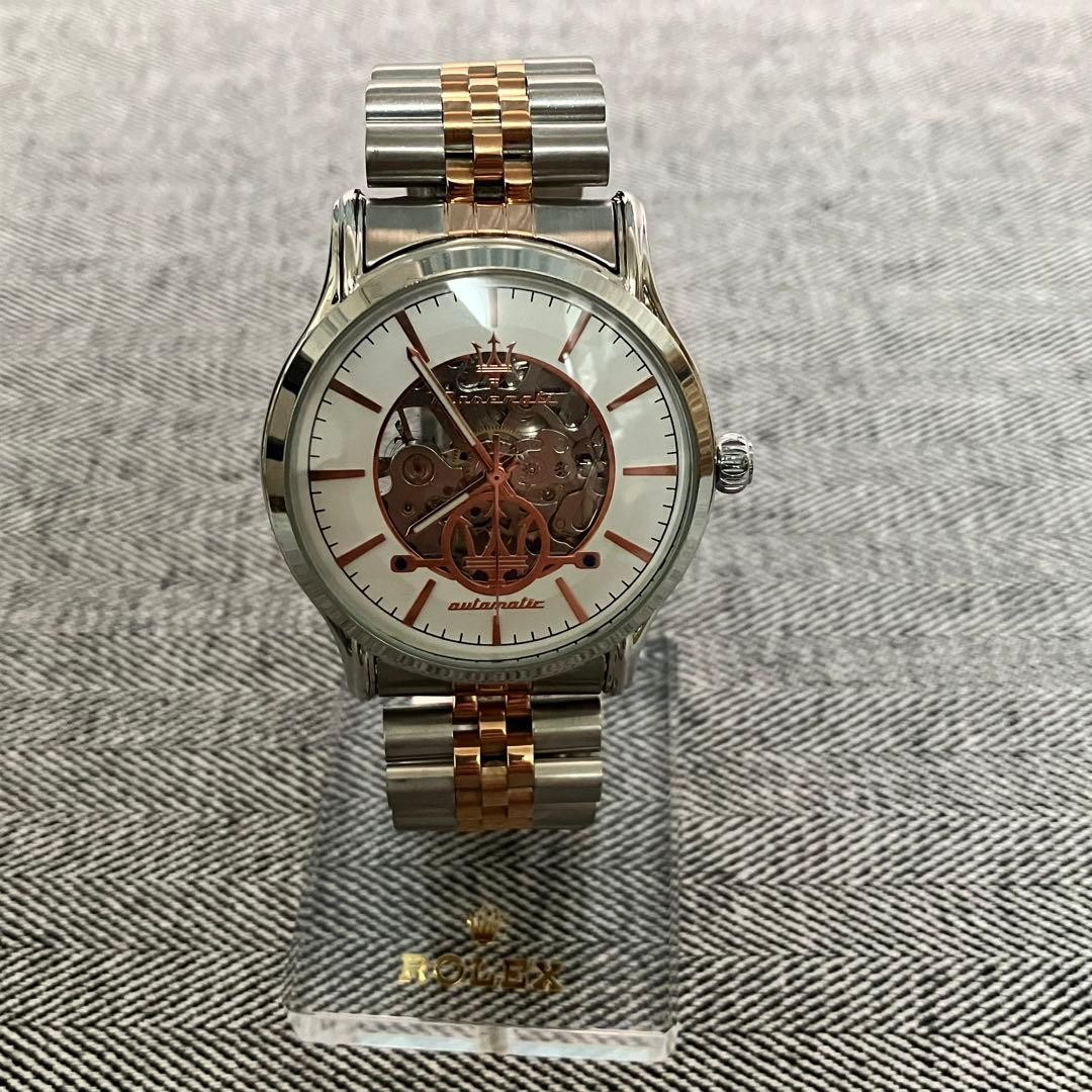 Maserati Automatic Skeleton Men’s Wristwatch Excellent Condition