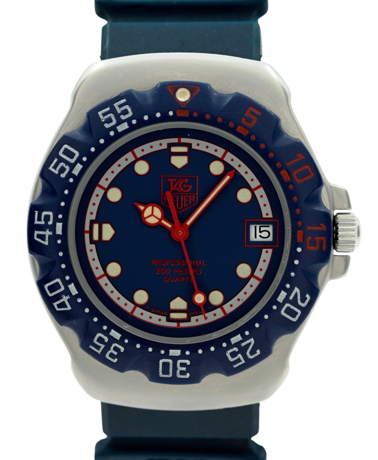 Tag Heuer 35mm Formula 1 Blue/ Red/ Silver SS Swiss Quartz Watch! Ref: 370.513!