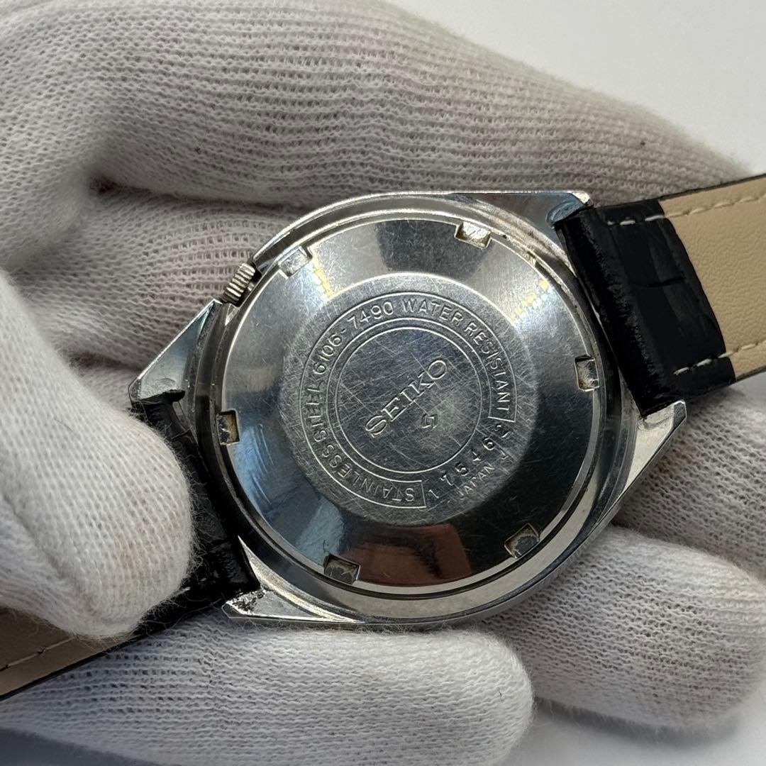 SEIKO 5 Automatic Actus SS Day Date Black working From Japan