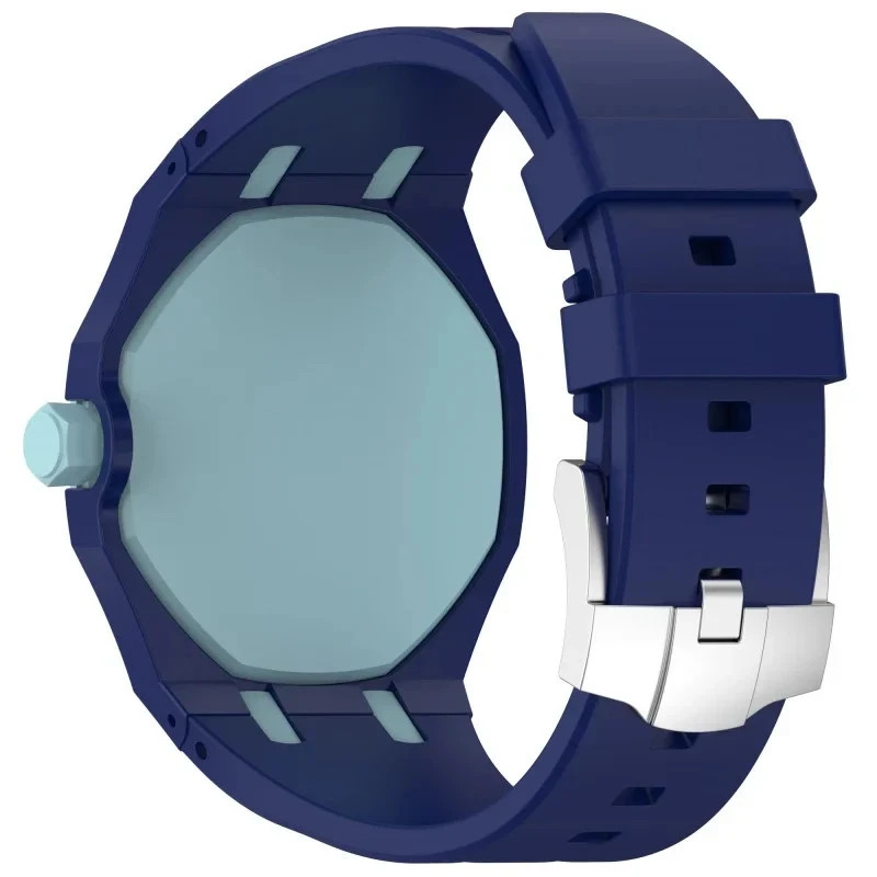 2in1 PC Case+Silicone Strap for Swatch X AP Royal Pop PocketWatch To Wristwatch