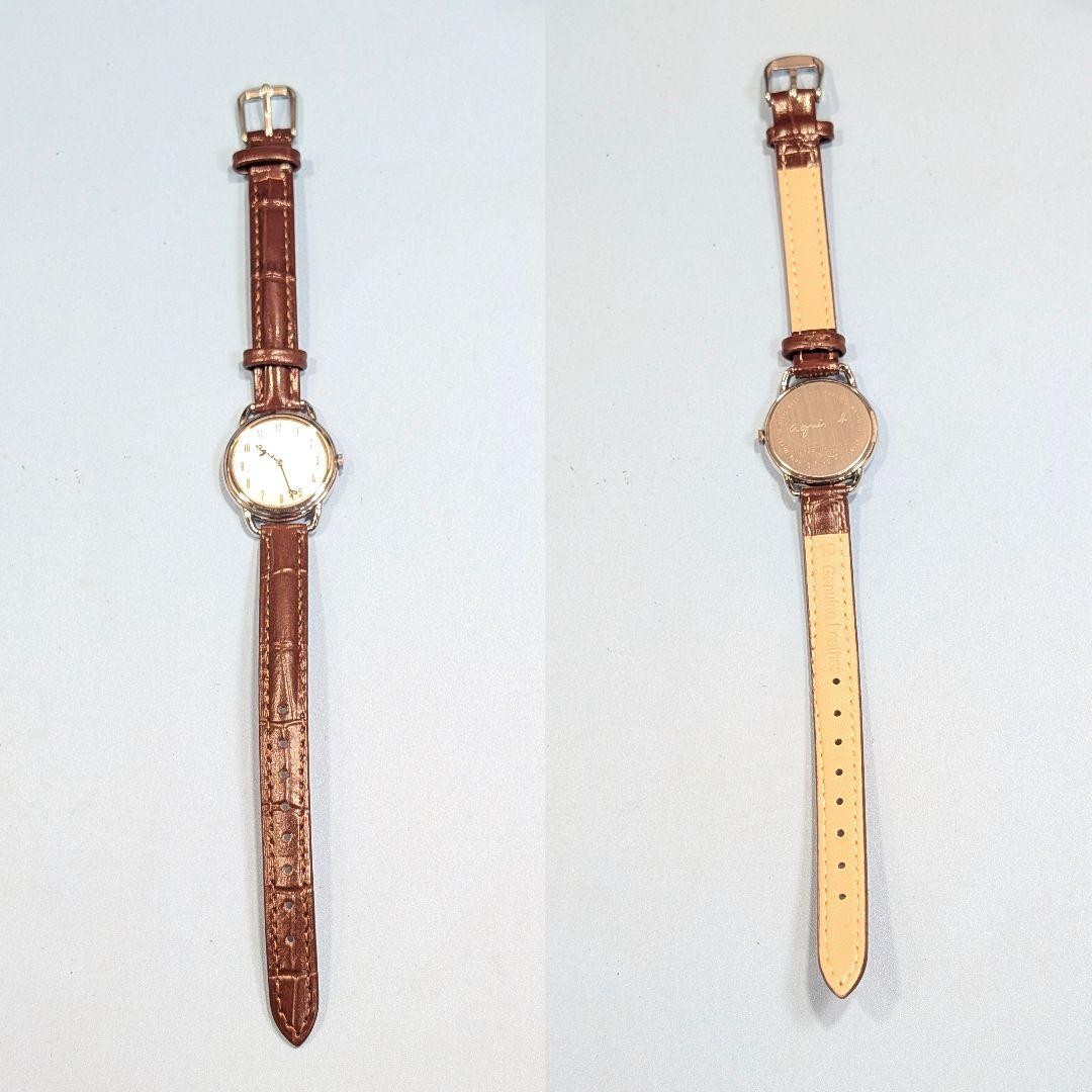 agnes b Quartz Watch Flexible Strap