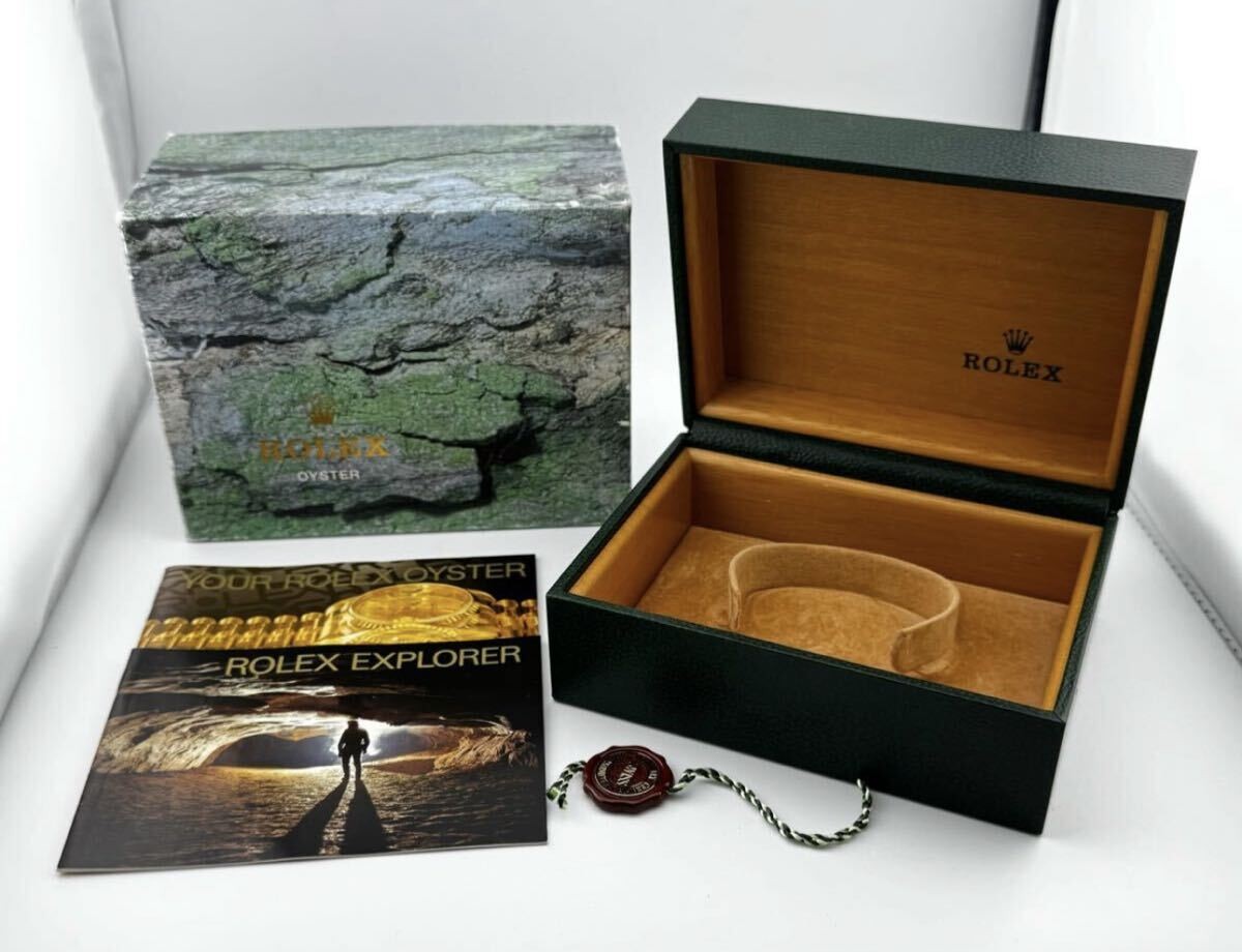 Rolex Box ‘ROLEX’ 16550 16570 14270 114270 Explorer BOX Green Empty Box Booklet