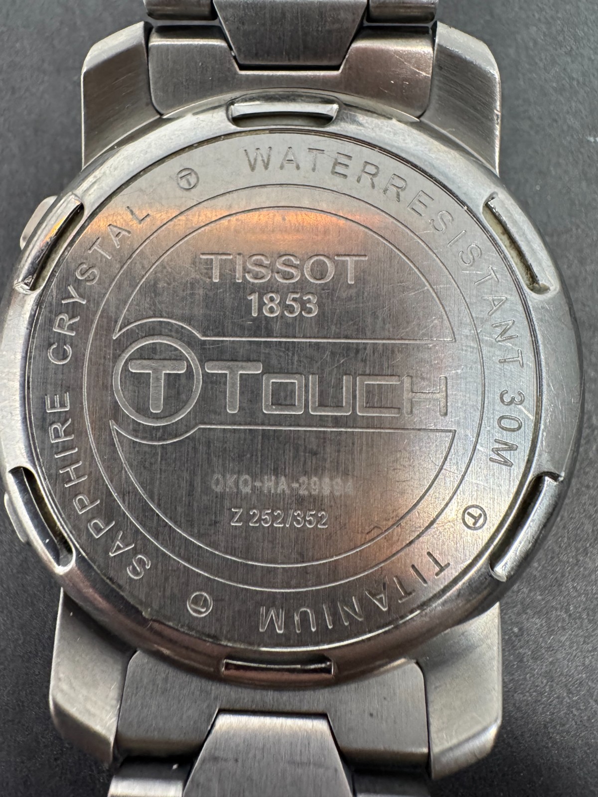 Tissot T-Touch Titanium 41mm Black Digital Dial Men’s Watch Z-252/352