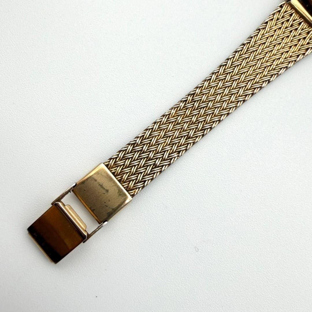 Seiko watch, new battery, square shape, all gold, women’s, working.