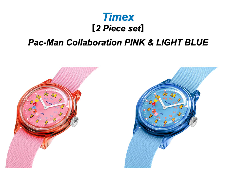 【2 Piece set】Timex Pac-Man Collaboration Camper Quartz 30mm Wrist Watch 2 Colors