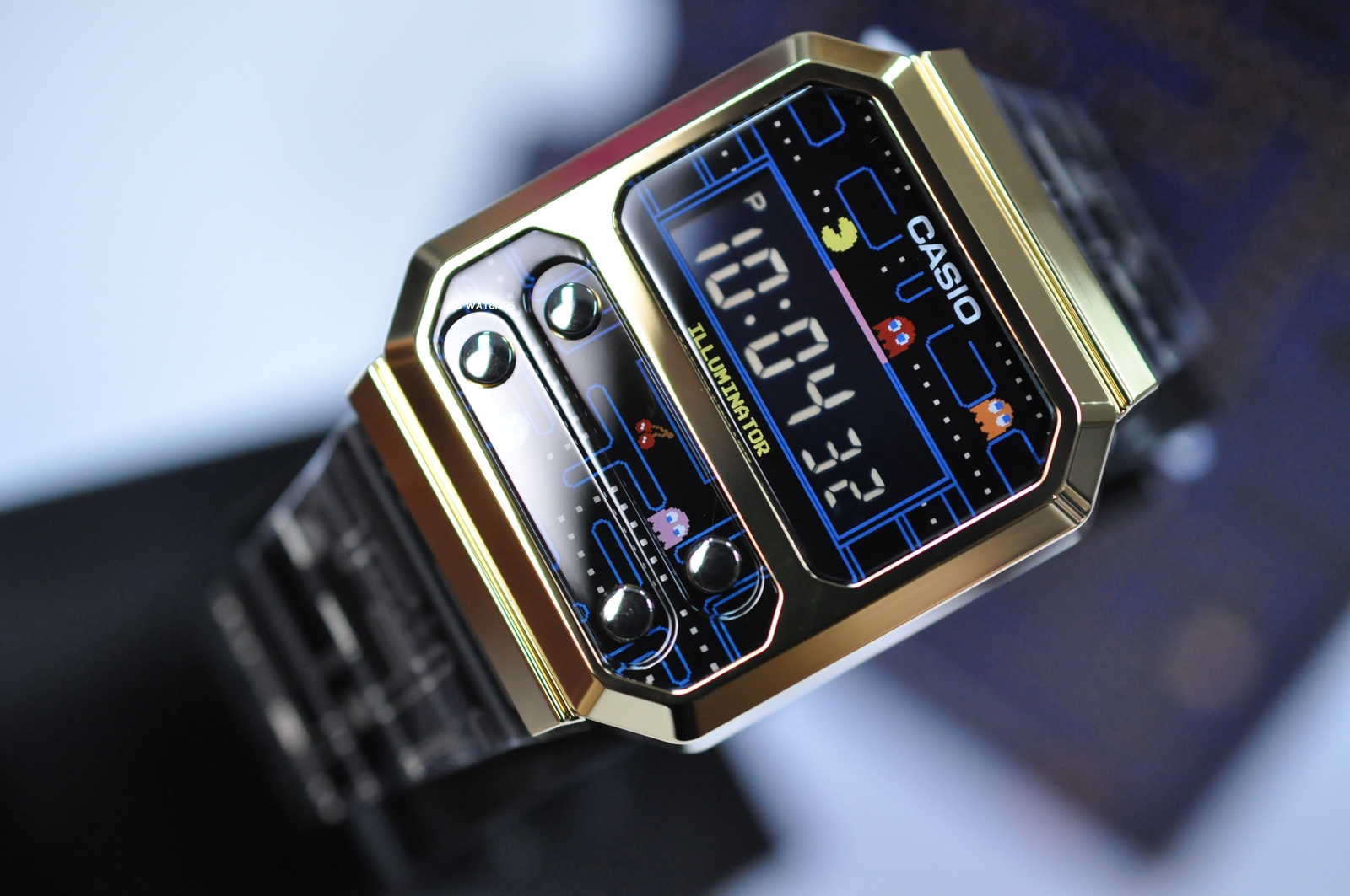 Casio Vintage A100WEPC PAC-MAN Digital Black/Gold Watch A100WEPC-1B Limited Ver