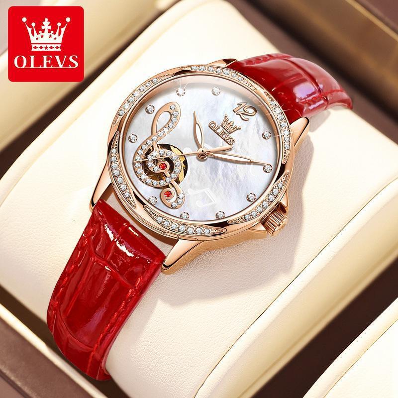 OLEVS Waterproof Luminous Diamonds Dials Automatic Mechanical Watch Women’s