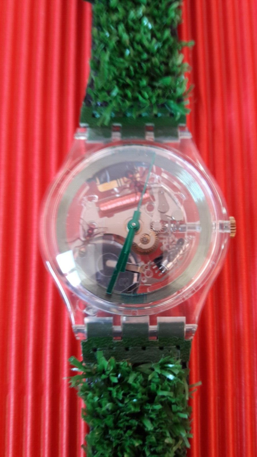 SWATCH CLUB LIMITED EDITION GARDEN TURF SKZ103 SWISS ARTIST DESIGN 1997