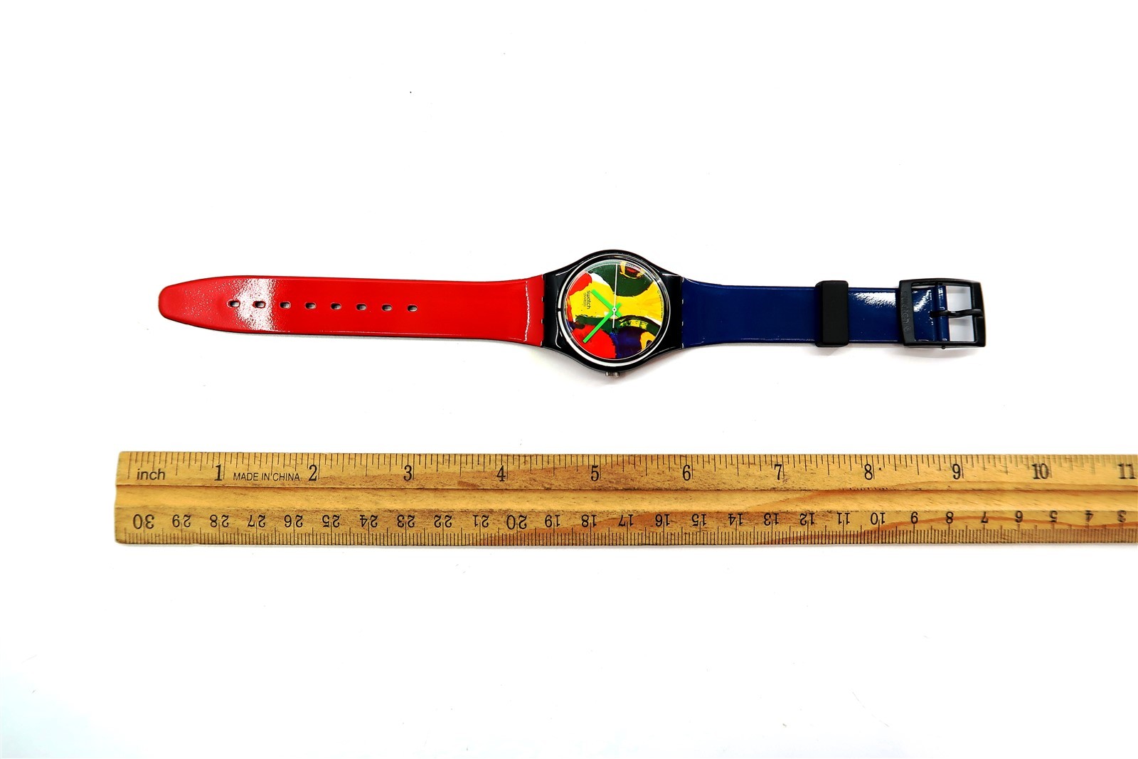 NEW Swatch Watch TEMPS ZERO GB166 Bengt Lindstrom 1995 w/ Case, Print & Papers
