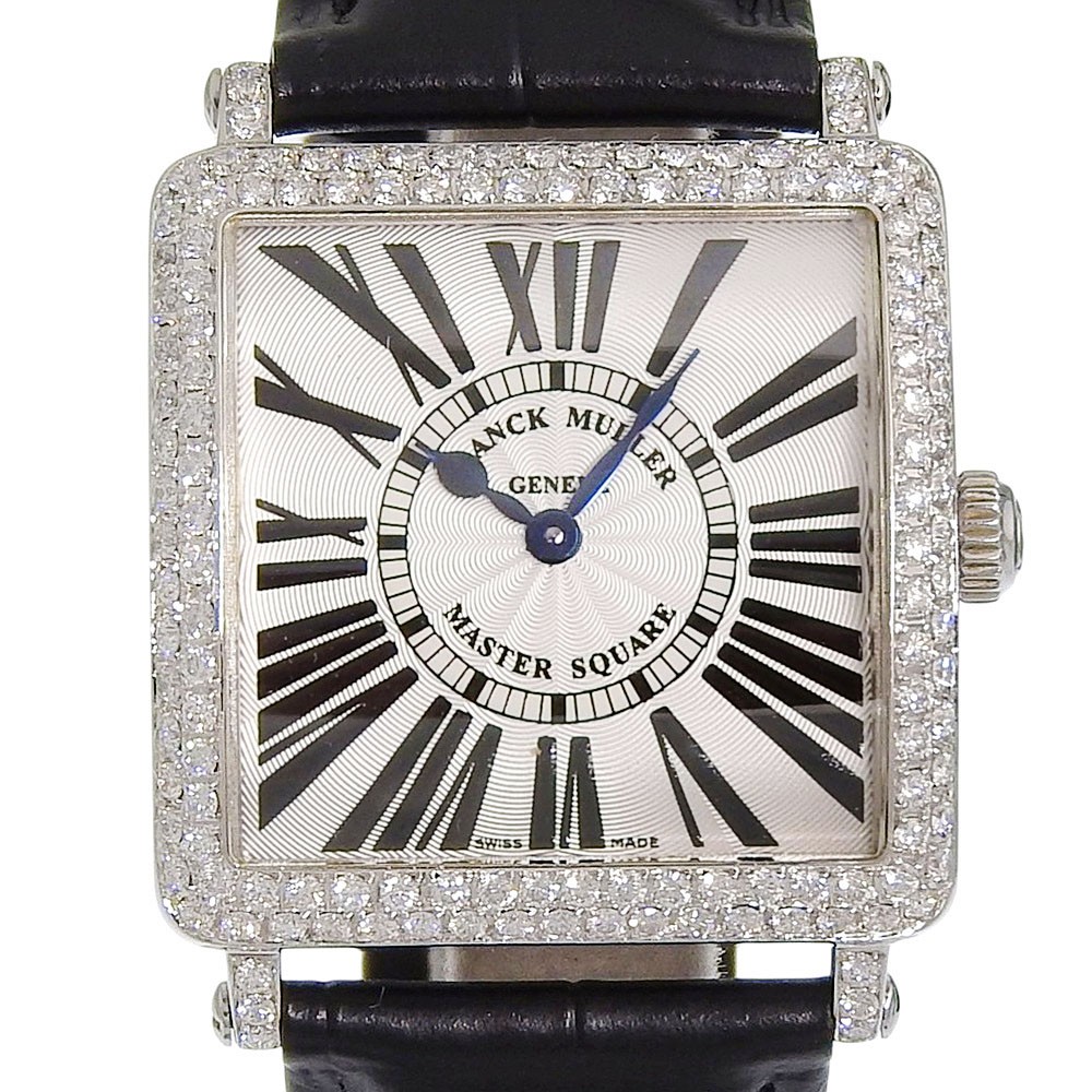 FRANCK MULLER Master square Watches 6002LQZR After diamond SilverDial Stai…
