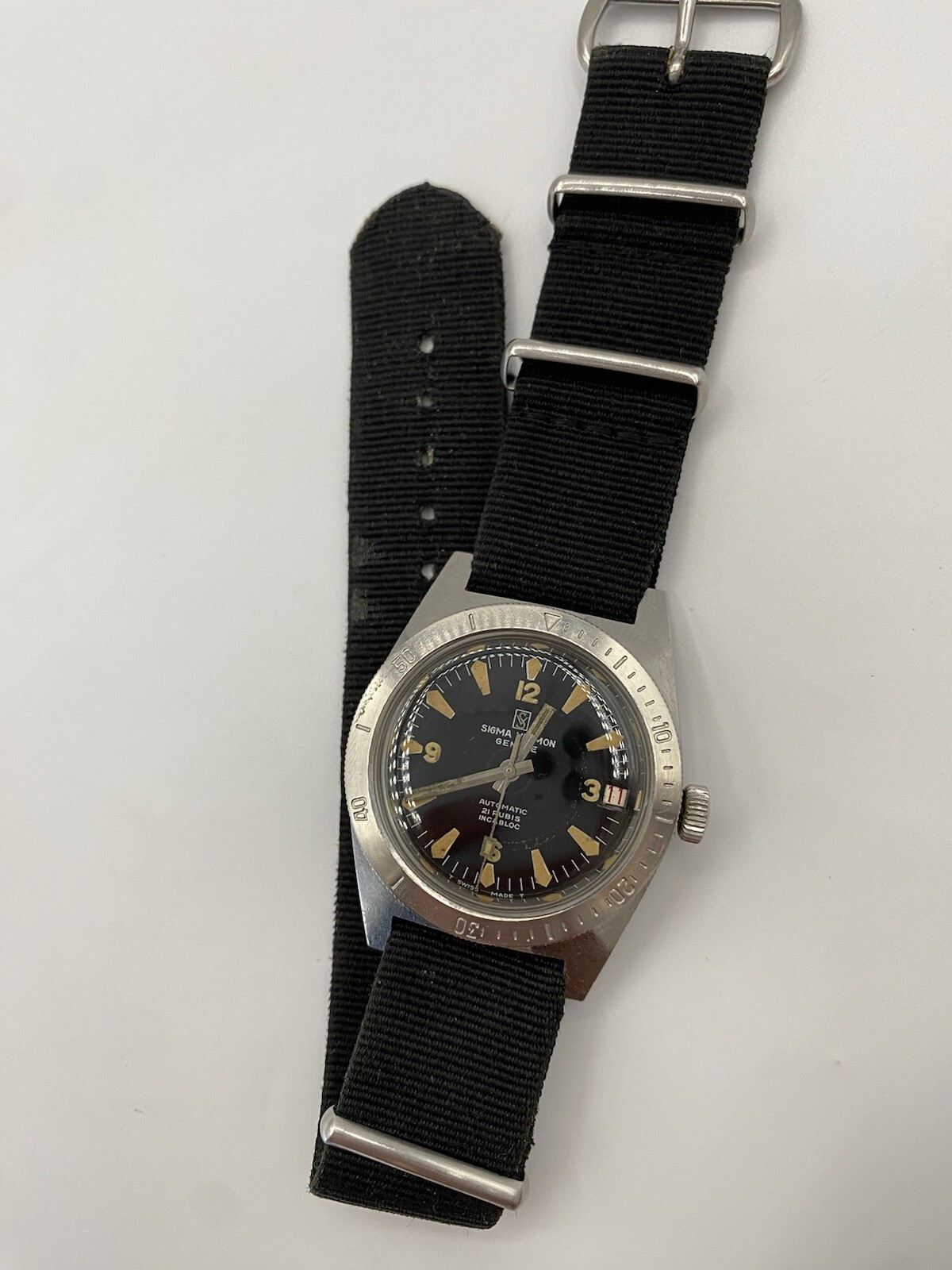 Rare Vintage Sigma Valmon Geneve Skin Diver