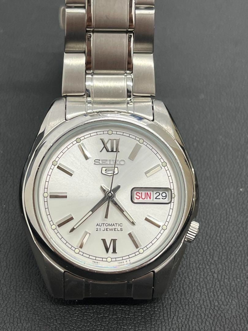 Seiko 5 Automatic Silver Dial SNKL51K1 Men’s Watch Unit only
