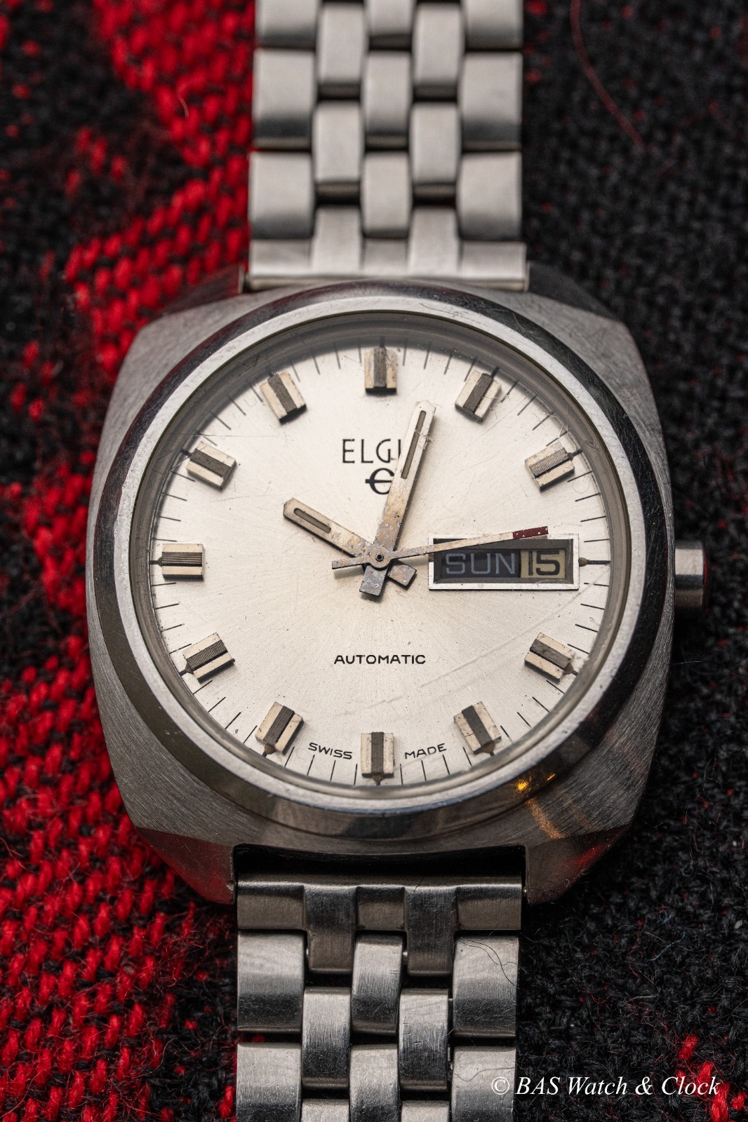 Vintage Elgin Day/Date Automatic Watch – Serviced AS 1995 (Elgin 352)
