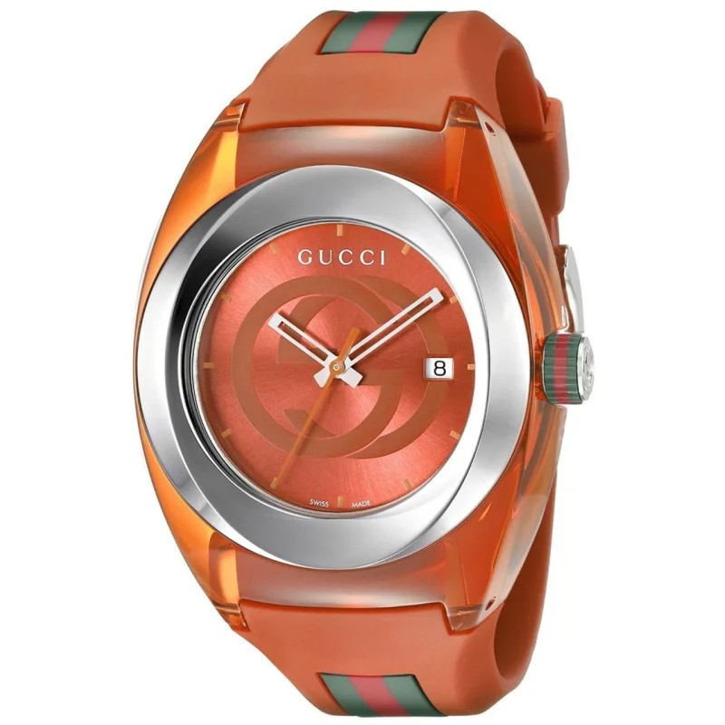 New Genuine Gucci Sync XXL Replacement Silicone Rubber Watch Band Strap YA137