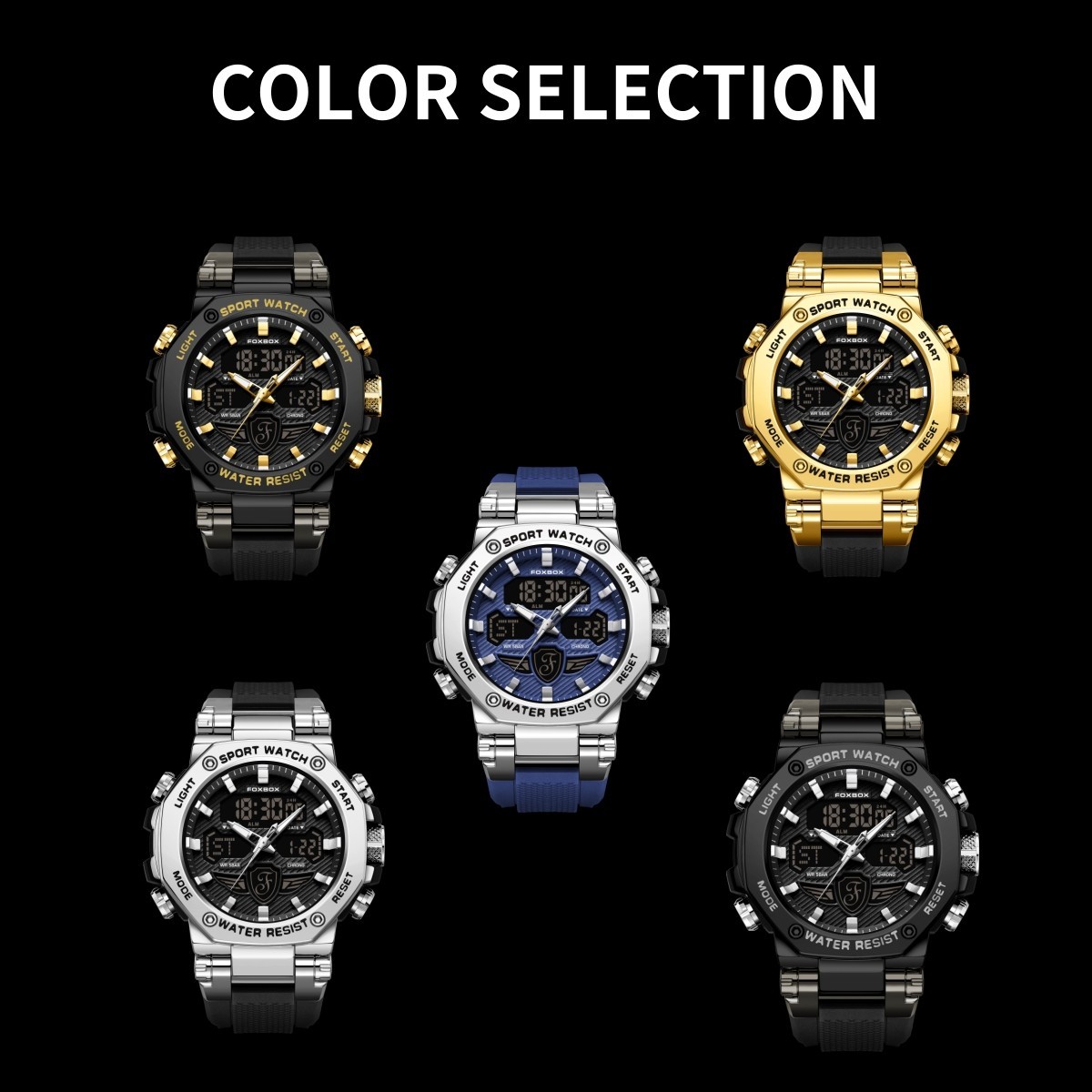 Men Quartz Watch Big Dial Luminous Date 5ATM Waterproof Sport Boy Man Wristwatch