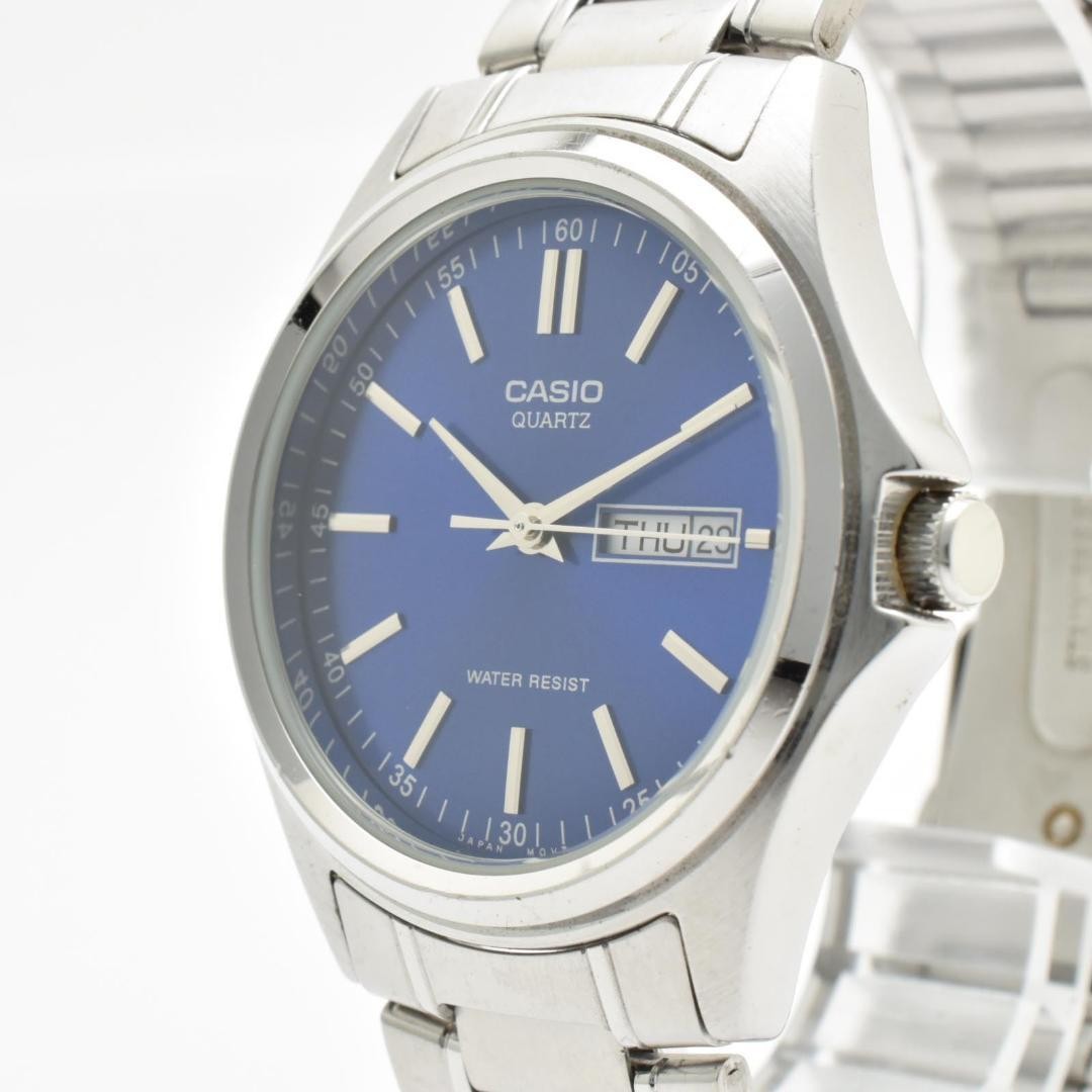 CASIO MTP-1239DJ Blue Day-Date Men’s Watch (Working)