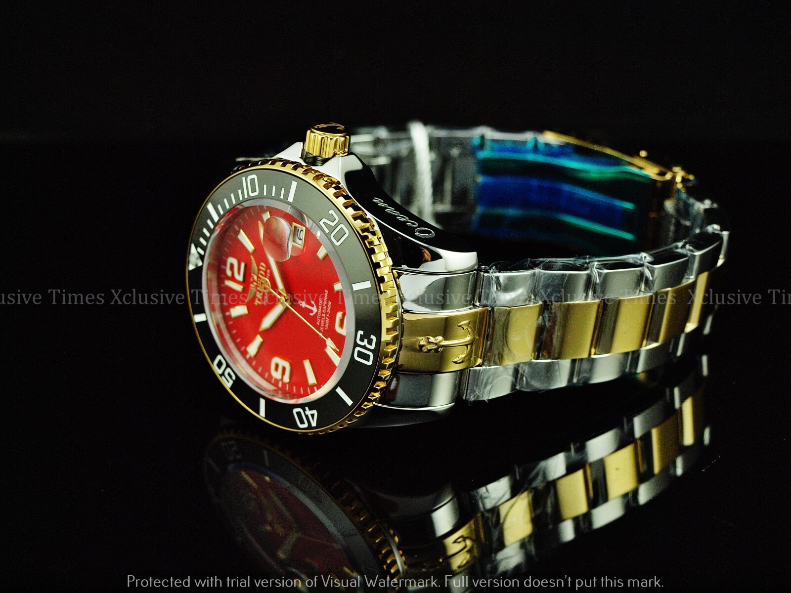 Tresod Men Super Luminous OCEAN MASTER Sapphire Crystal Ceramic Bezel Auto Watch