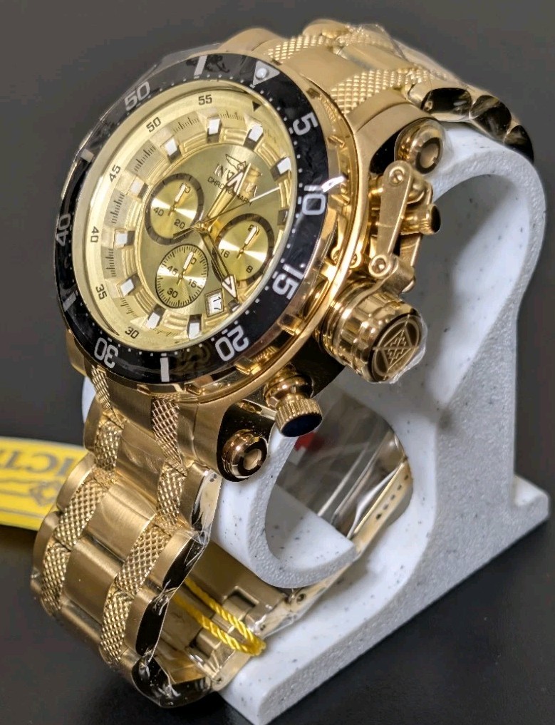 Invicta Coalition Forces Men’s Watch (Model 49093) – Triple Gold & Black