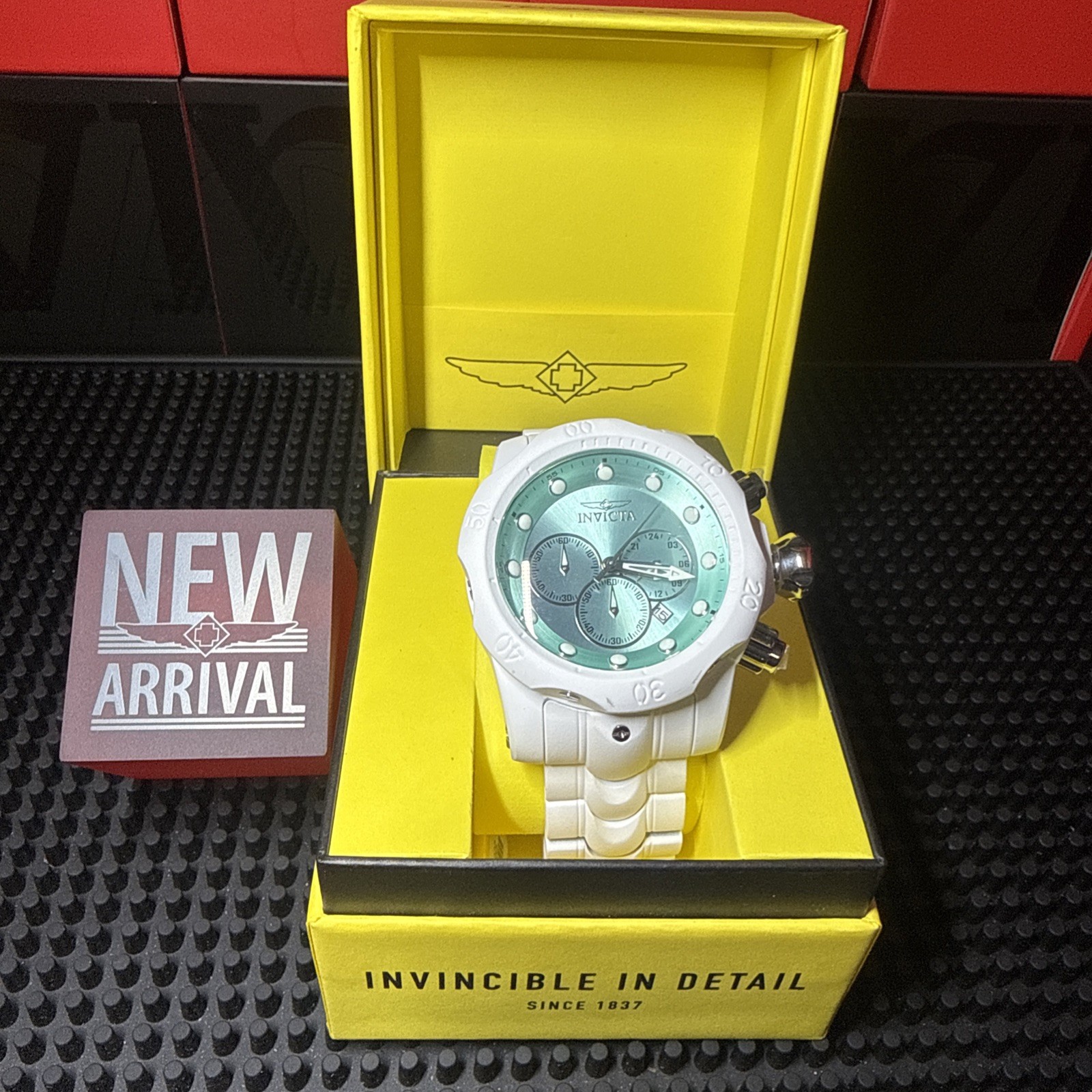 Invicta Venom Ghost Men’s Watch – 53.7mm, Aqua Plating, Steel (48222)