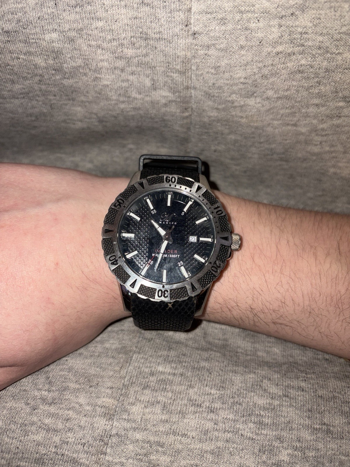 Magico Invader WR100m/330Ft Men’s Wristwatch Needs Battery