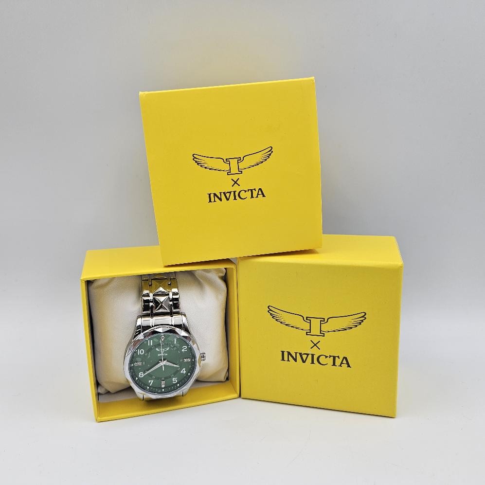 Invicta 69029 Specialty I Quartz Men’s Watch 41mm Green Copper & Stainless Steel