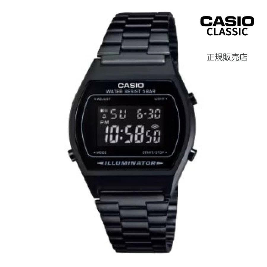 Casio Classic B640WB-1BJF Black Digital Watch Used