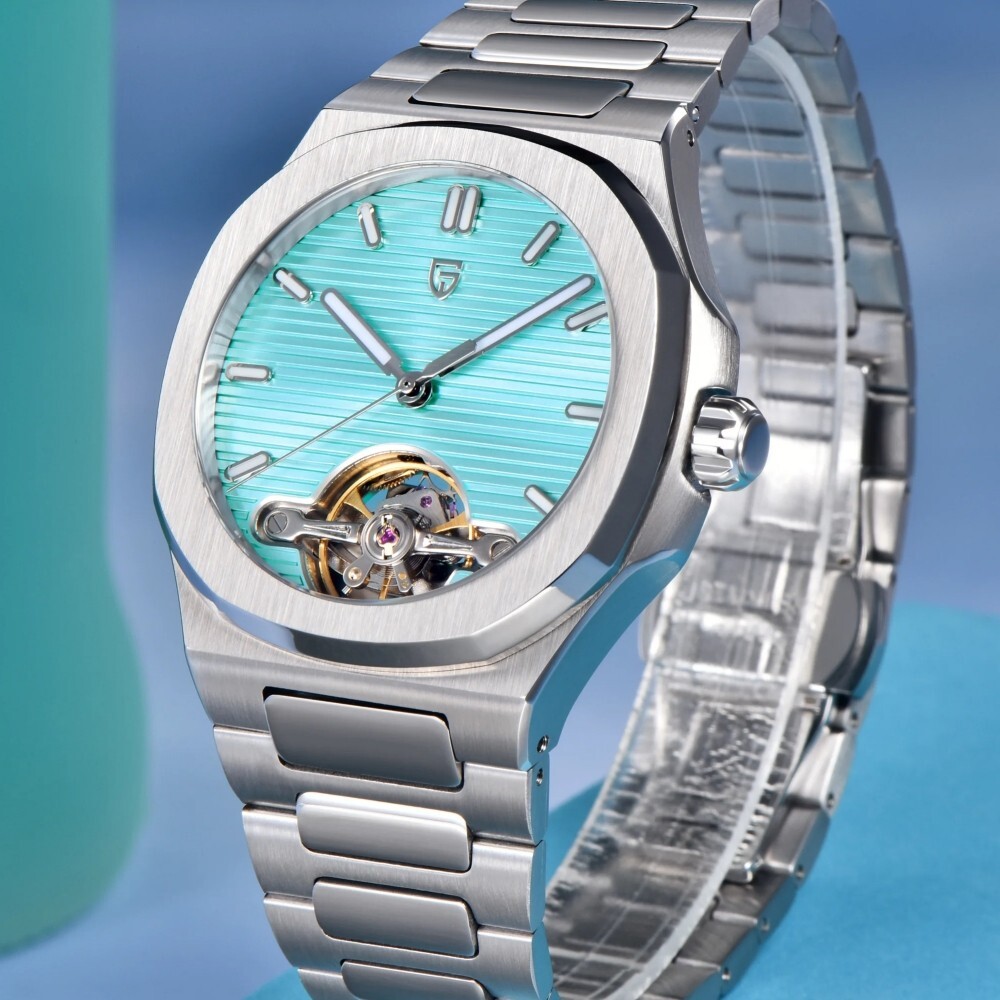 Men’s Automatic Mechanical Tourbillon Watches Waterproof Sapphire Glass Luminous