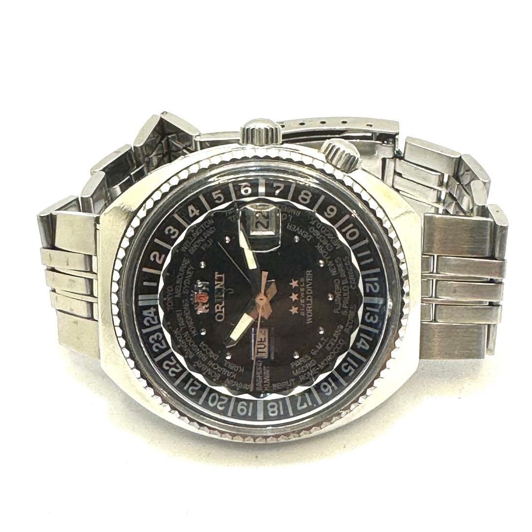 Orient Three Star World Diver Automatic Watch 43mm wrist 19.0cm/7.5in