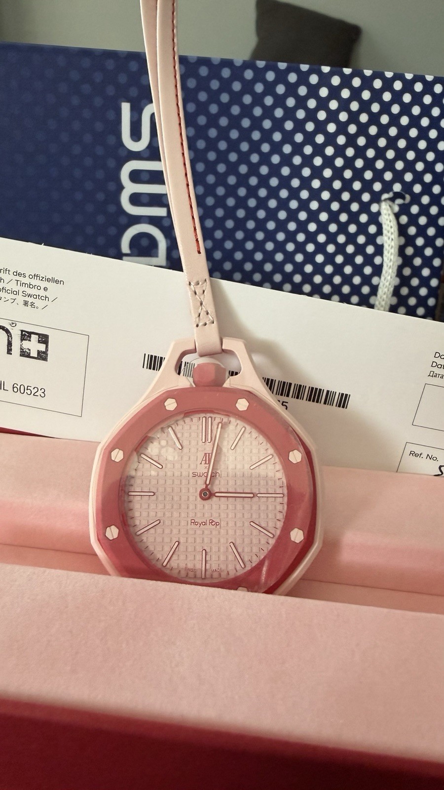 Swatch x AP Royal Pop OTTO ROSSO In Hand NEW With Receipt Warranty Card