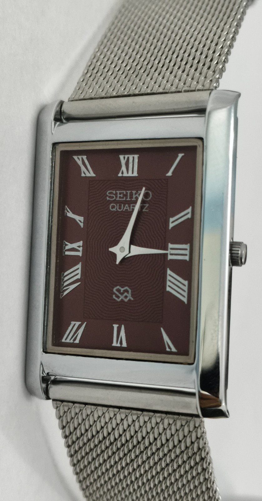Vintage Refurbished Seiko Slim Tank Quartz Japan Men’s Wrist Watch