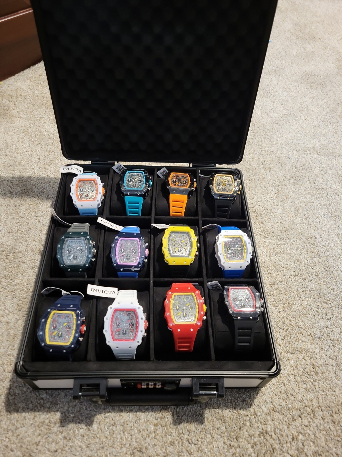 Invicta Racing Limited Edition Champion Collector Set Multicolor 12 New Watches