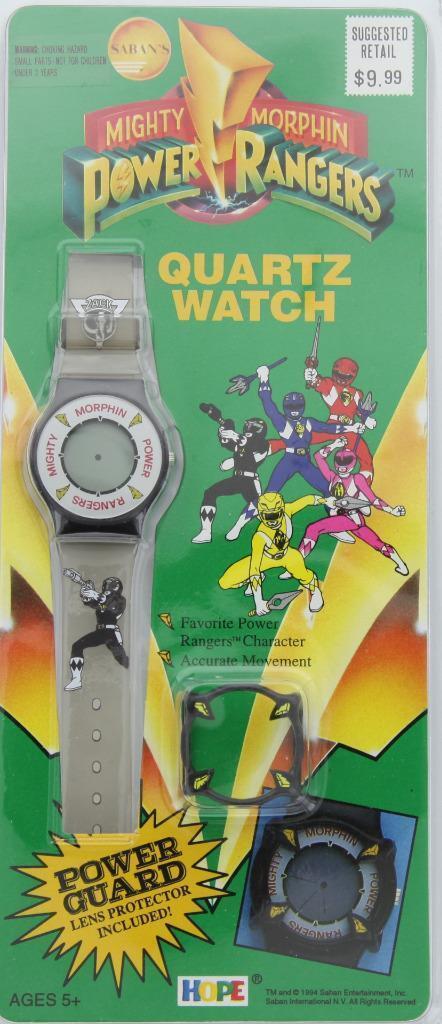 Mighty Morphin Power Rangers Quartz Watch with Lens Protector, Variety of Colors