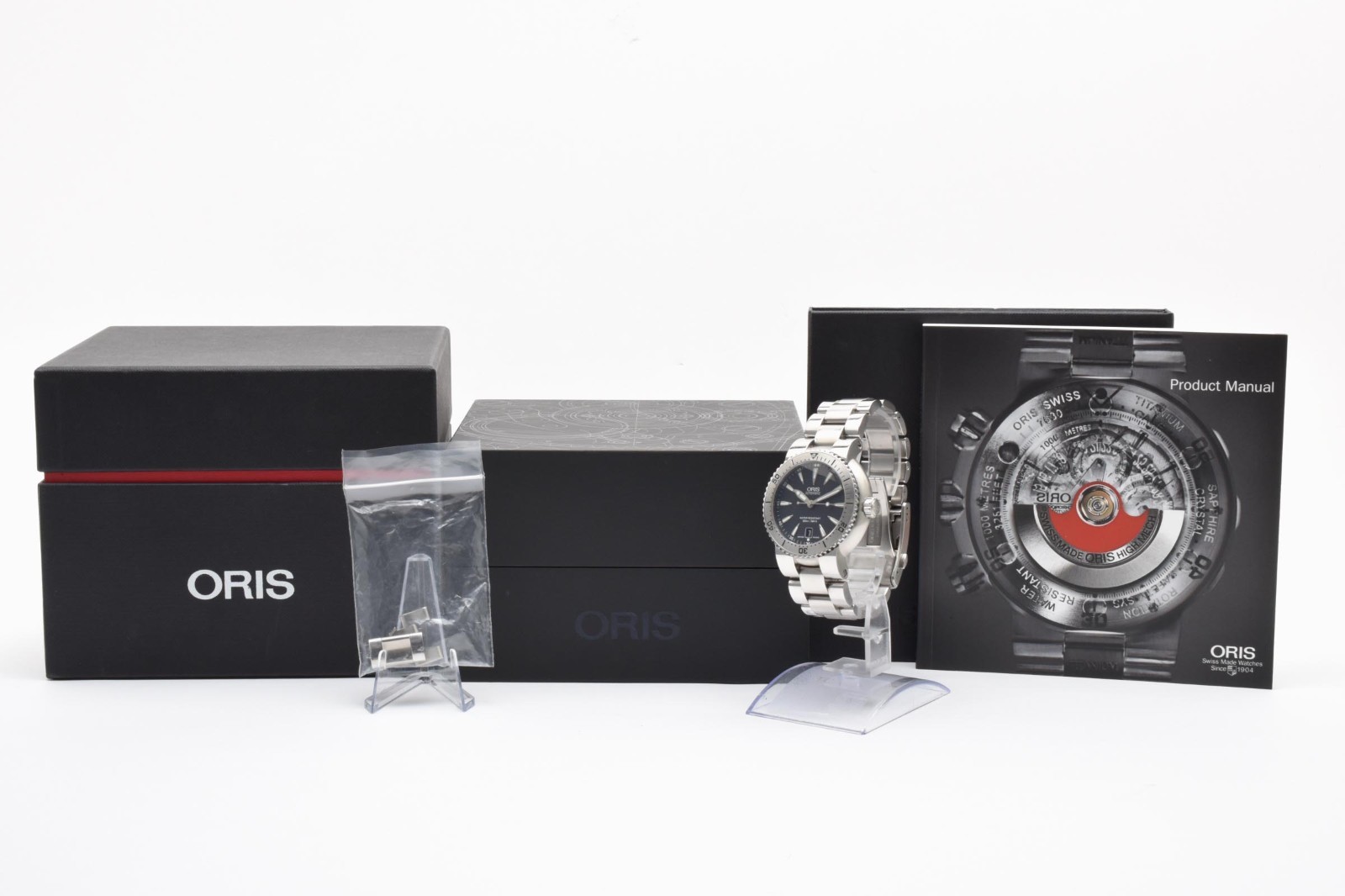 [Near Mint] with paper ORIS Divers 733 7533 4154 44mm Automatic Men’s Japan