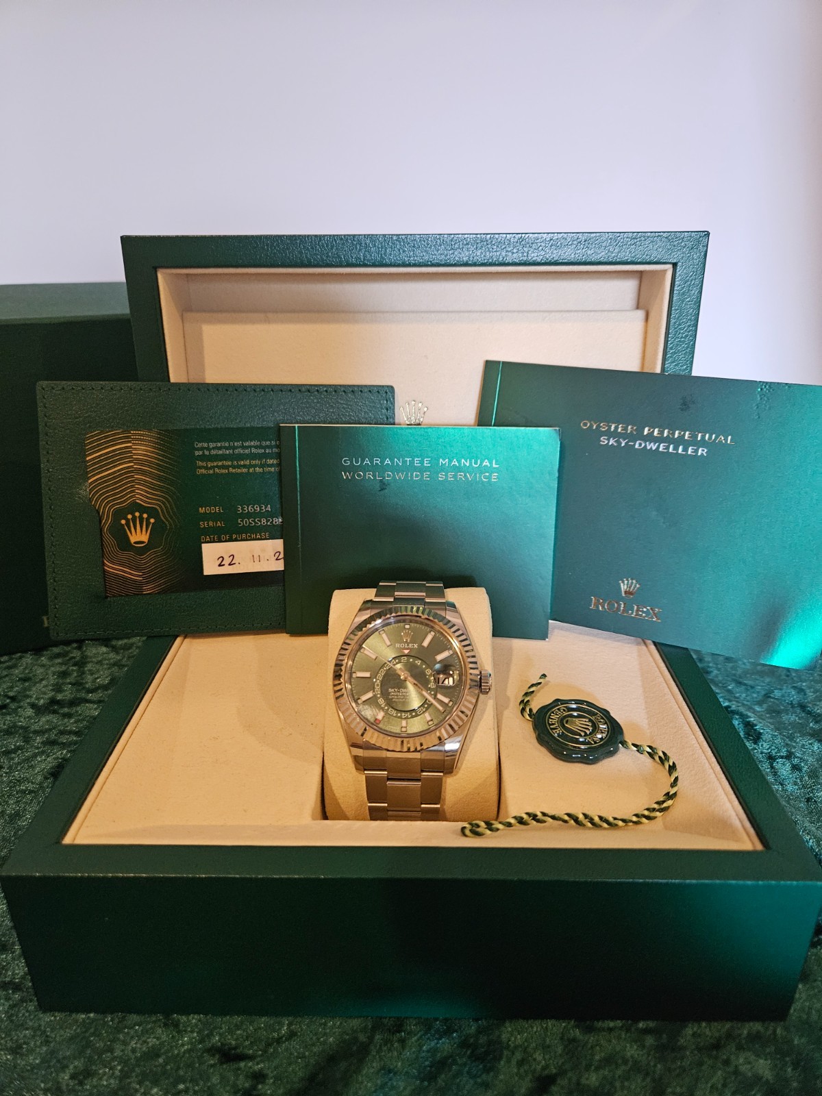2025 Rolex Sky-Dweller 336934 Green dial!